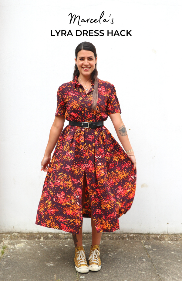 Marcela's Lyra Shirt Dress Hack ft. Full-Length, Faux Button Placket!