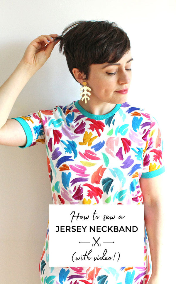 How to Sew a Jersey Neckband (with Video!)