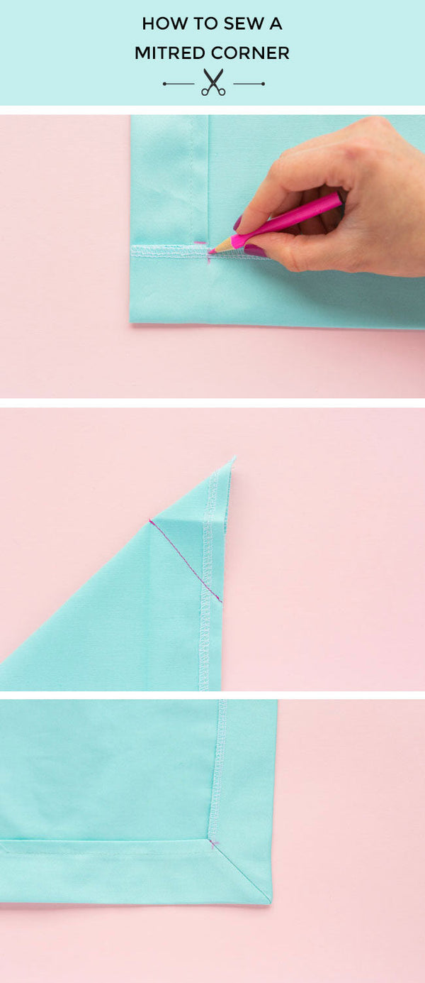 How to Sew a Mitred Corner