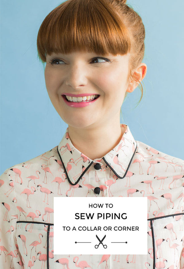 How to Sew Piping to a Collar or Corner