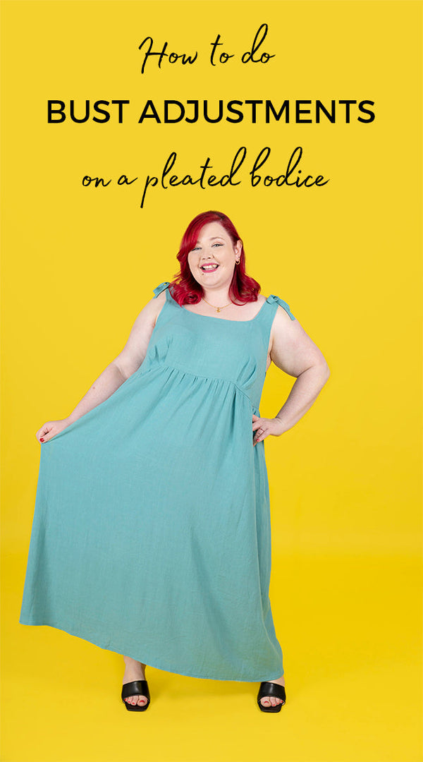How to do bust adjustments on a pleated bodice