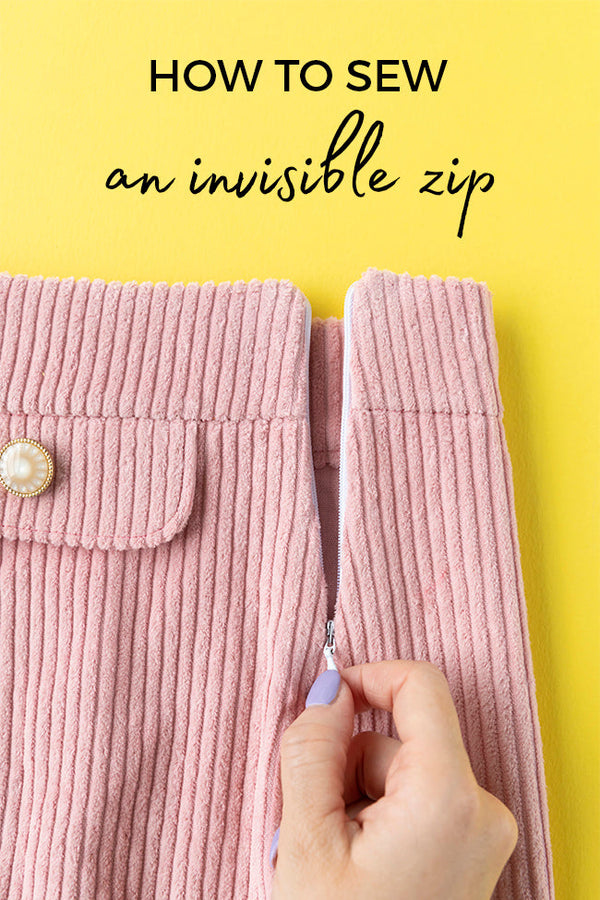 How to sew an invisible zip