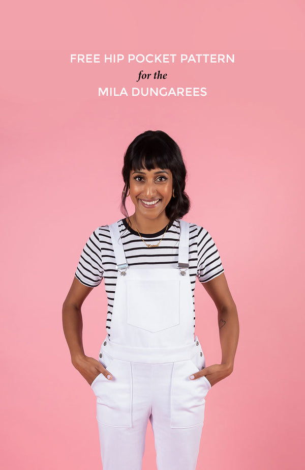 Free Hip Pockets Pattern for the Mila Dungarees!