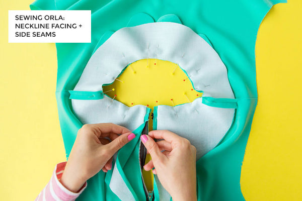 Sewing Orla: Neckline Facing and Side Seams