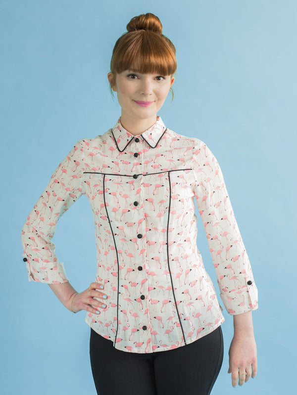Learn to Sew a Fitted Shirt or Shirt Dress with the Rosa Pattern + Online Workshop