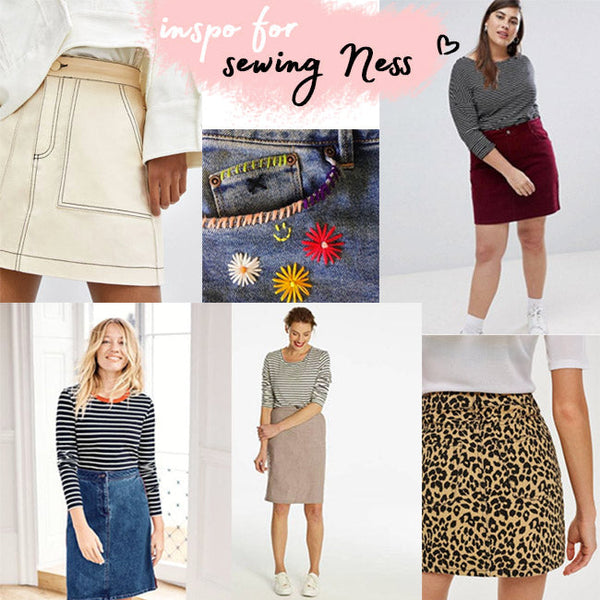 Inspiration and fabrics for making your Ness skirt