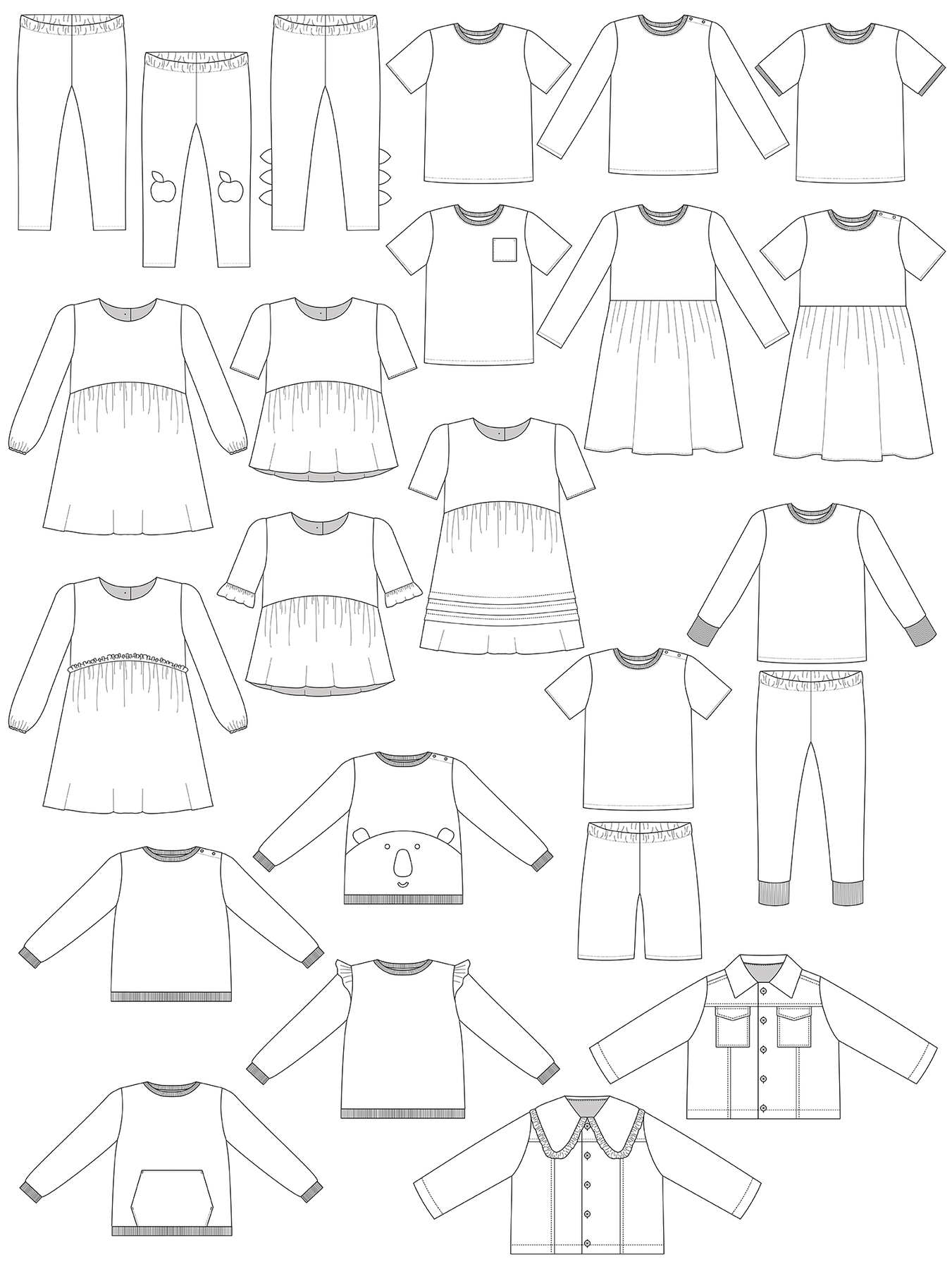 Creche Patterns MINI MAKES - Sewing Patterns to Make for Kids Aged 0-12 Years | Tilly ...