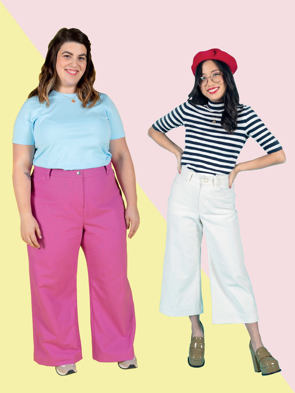 Thea wide leg trousers sewing pattern - Tilly and the Buttons