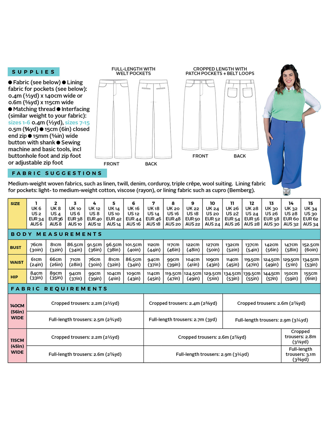 Thea Trousers Sewing Pattern | Tilly and the Buttons Thea Trousers Sewing Pattern | Tilly and the Buttons
