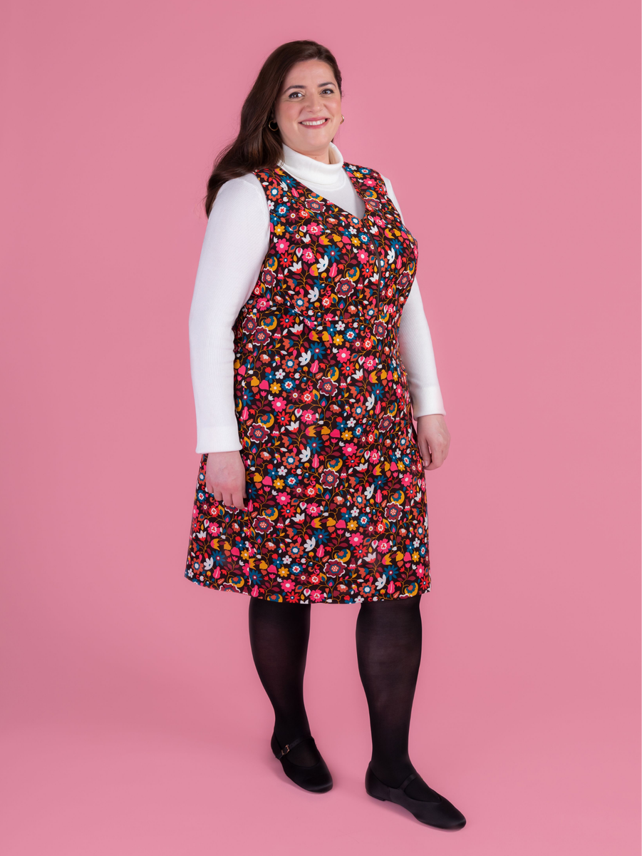 Noa Spatial Pattern Noa Pinafore Sewing Pattern | Tilly and the Buttons