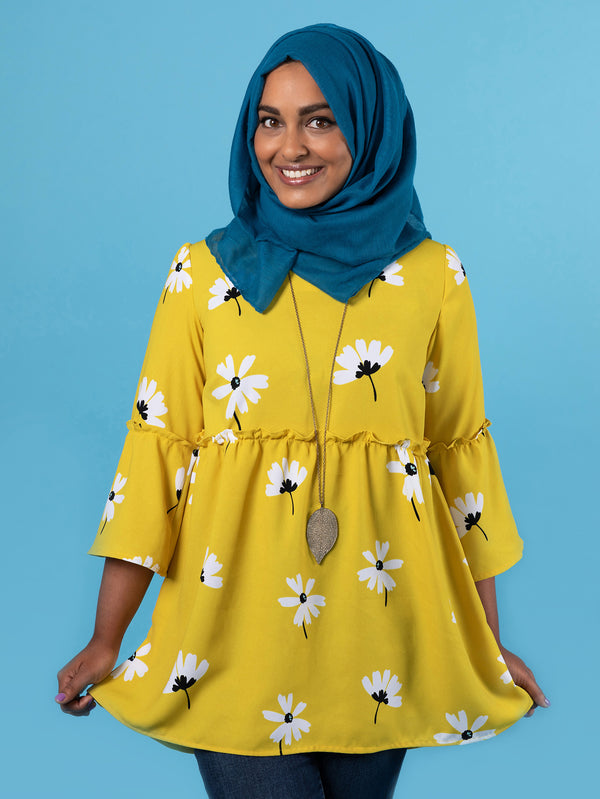 Indigo smock top or dress sewing pattern by Tilly and the Buttons