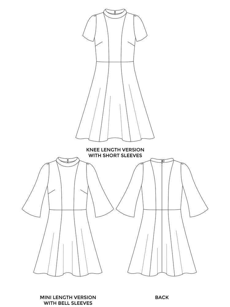 マーサドランド大佐 Martha Dress PDF Sewing Pattern | Tilly and the Buttons