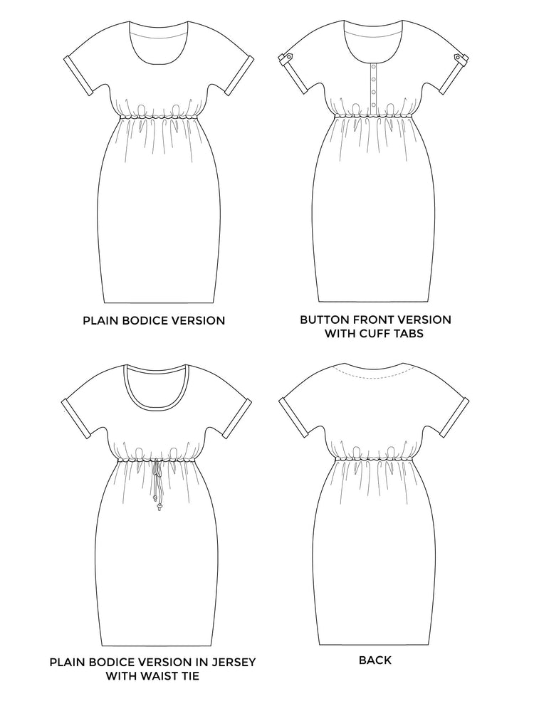 Maternity + Nursing Bettine Dress PDF Sewing Pattern