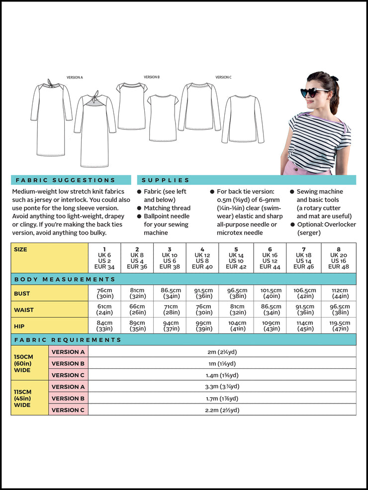 Romy Top + Dress Sewing Pattern | Tilly and the Buttons