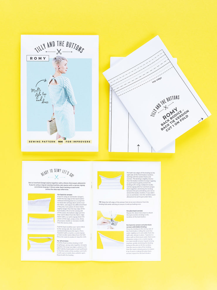 Romy Top + Dress Sewing Pattern | Tilly and the Buttons