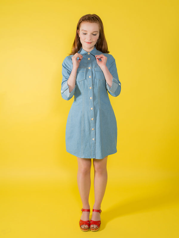 Rosa shirt and shirtdress sewing patten by Tilly and the Buttons