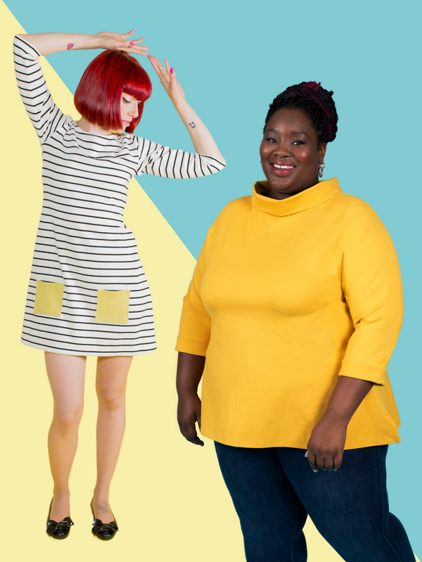 Tilly and the Buttons Coco Top and Dress sewing pattern in sizes UK 6 - 34
